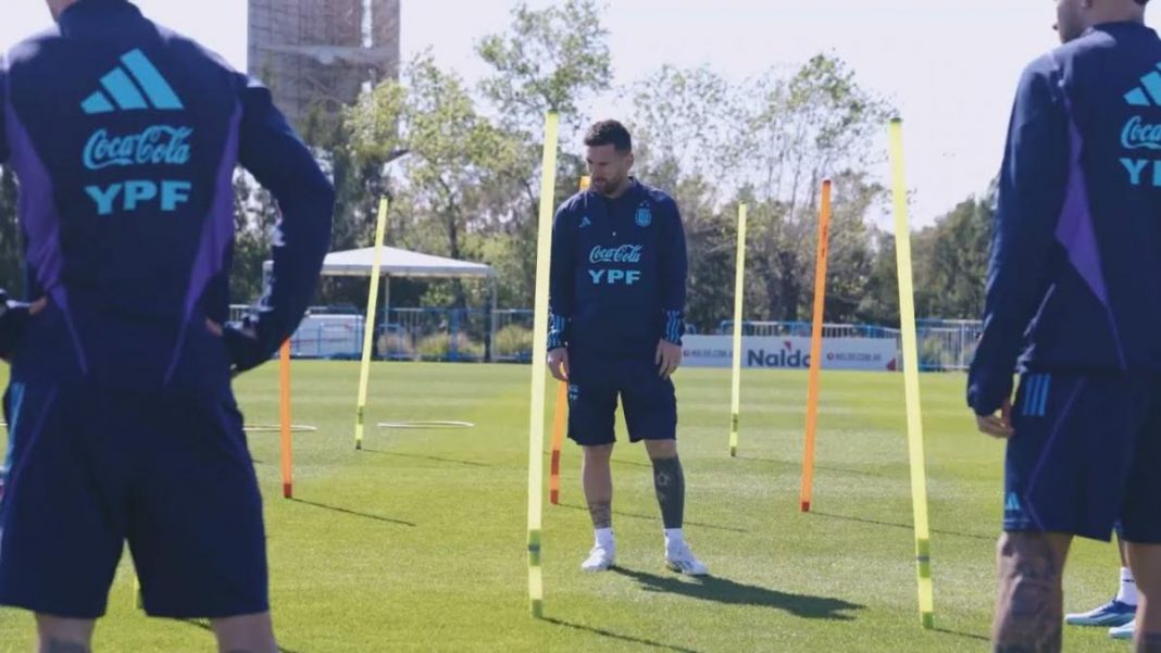 con-messi-en-cancha,-la-seleccion-entreno-pensando-en-peru