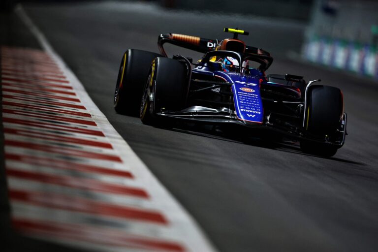 Franco Colapinto y la jornada de ensayos en Las Vegas: la llegada como una celebridad y el pedido de Williams de no arriesgar los coches