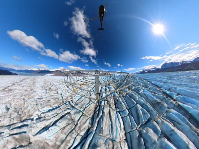 Es como jugar al ping-pong con señales de radio: el asombroso método que científicos usaron para medir el glaciar Upsala