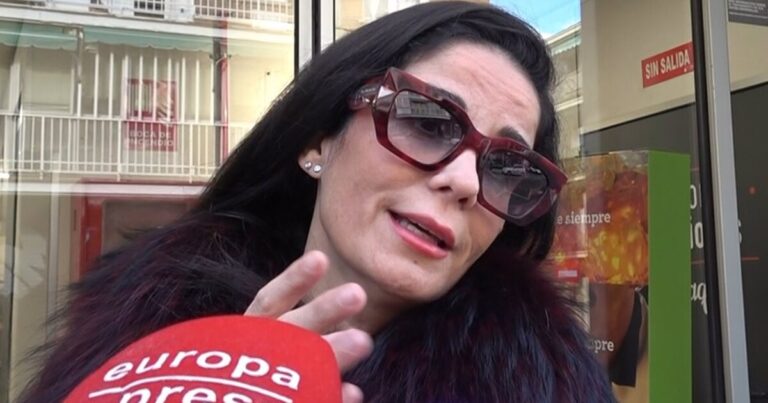 Ana Herminia, seria y parca en palabras tras la entrevista de Bárbara Rey