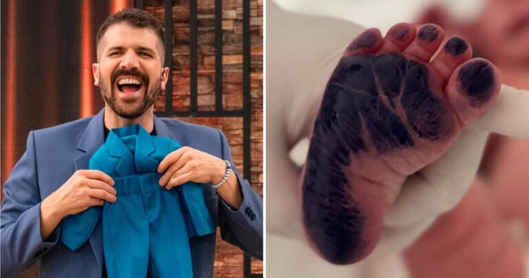 Nació el primer hijo de José Peláez antes de lo esperado y lo anunció con tierna foto: Pensamos que tardarías