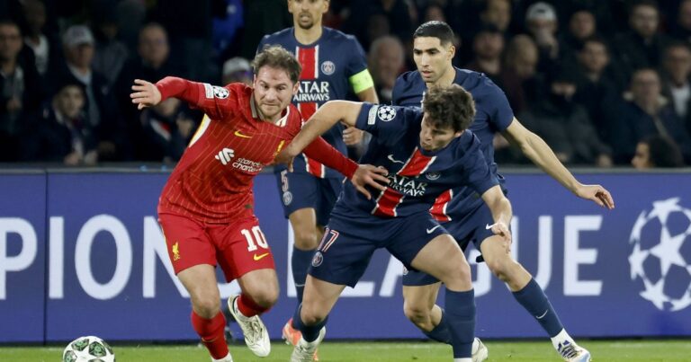 Con Alexis Mac Allister titular, Liverpool recibe a PSG con el objetivo de seguir en la Champions