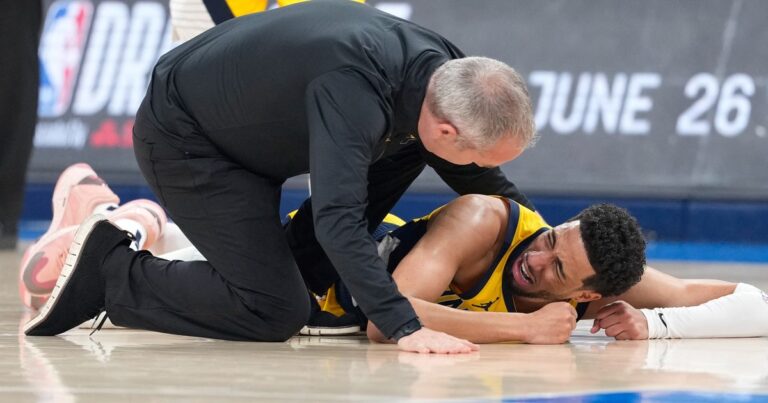 La impactante lesión de Tyrese Haliburton en el séptimo partido de las finales de la NBA