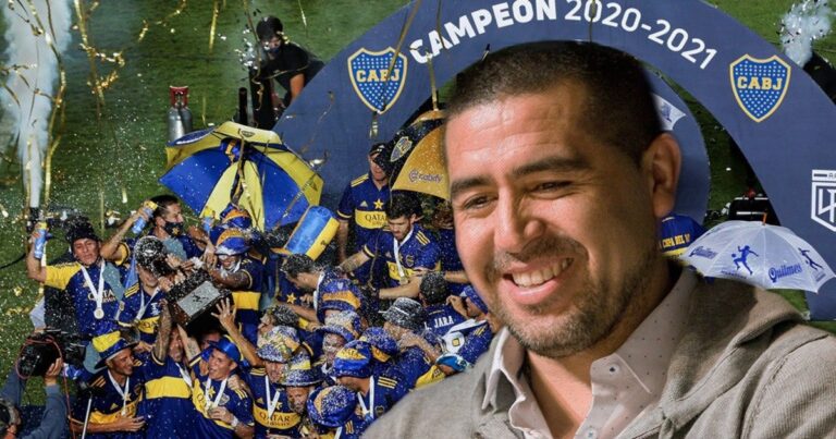 Riquelme sacó pecho por los títulos que ganó desde que asumió en Boca