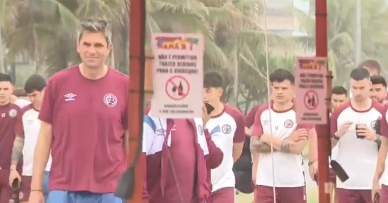La alegría es sólo Granate: el plantel de Lanús disfrutó de las playas de Río tras clasificarse a la  semi de la Sudamericana
