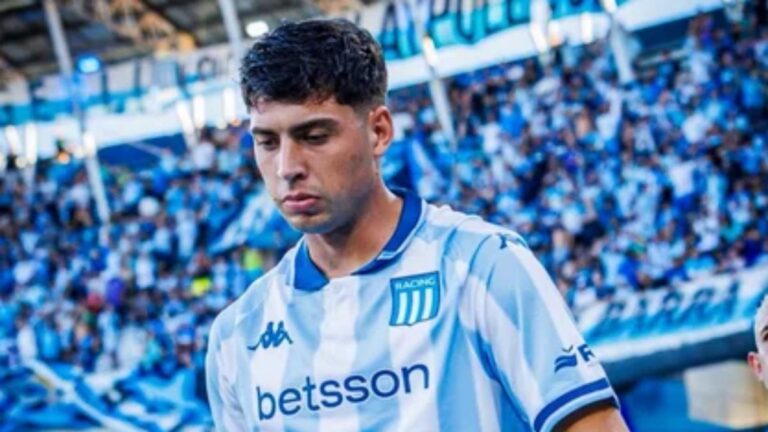 Racing pierde a Nardoni por un desgarro: no juega el clásico con Independiente