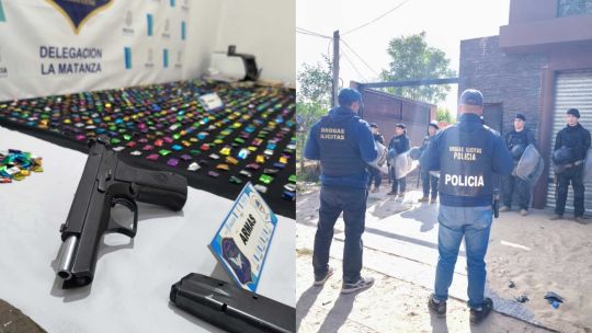 Un amplio operativo anti drogas en el Conurbano bonaerense terminó con siete detenidos y un sospechoso ahogado