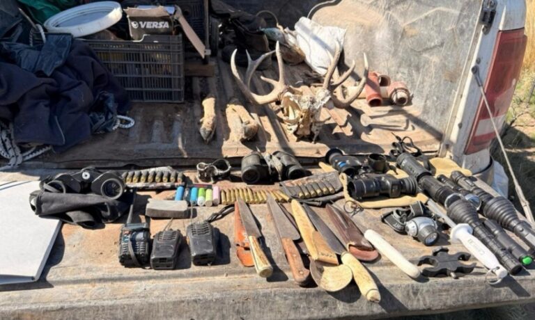 Operativo de control de la Policía de La Pampa en zona rural