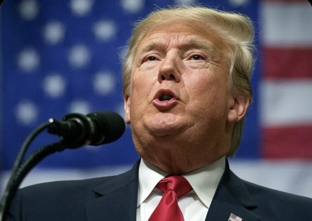 Donald Trump durante un discurso (imagen referencial)